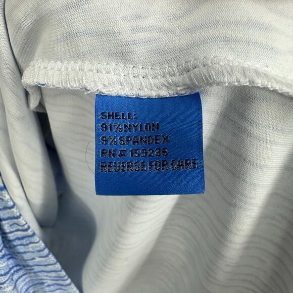 J.McLaughlin Women’s Verte Dress Size M Midi White Blue Catalina Cloth Coastal - Picture 8 of 16